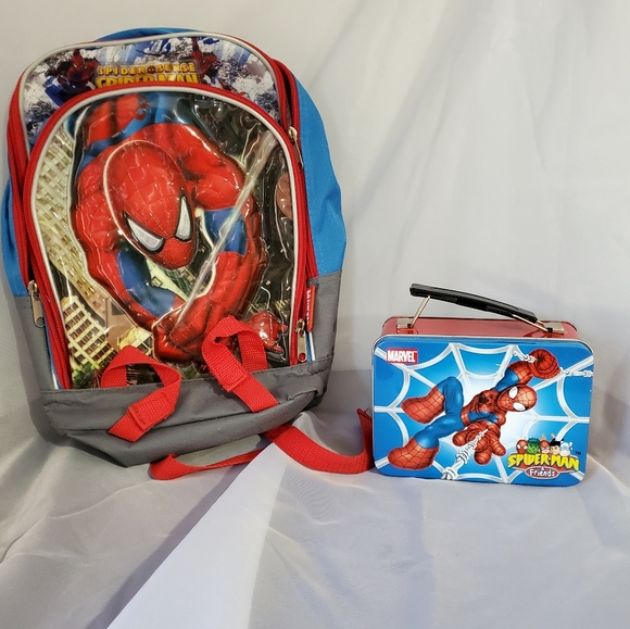 Spiderman Backpack with Mini Storage Tin - Picture 1 of 4
